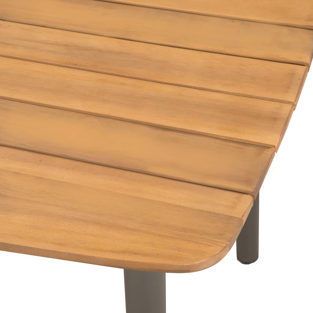 Vidaxl - Ensemble à manger d'extérieur 5pcs Bois acacia solide et acier vidaXL 44230 - Image 4