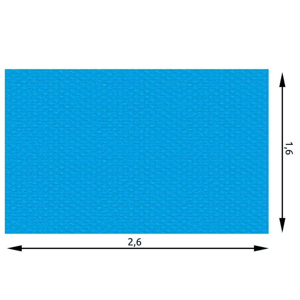 Bâche de piscine rectangulaire bleue 160 x 260 cm - Image 4