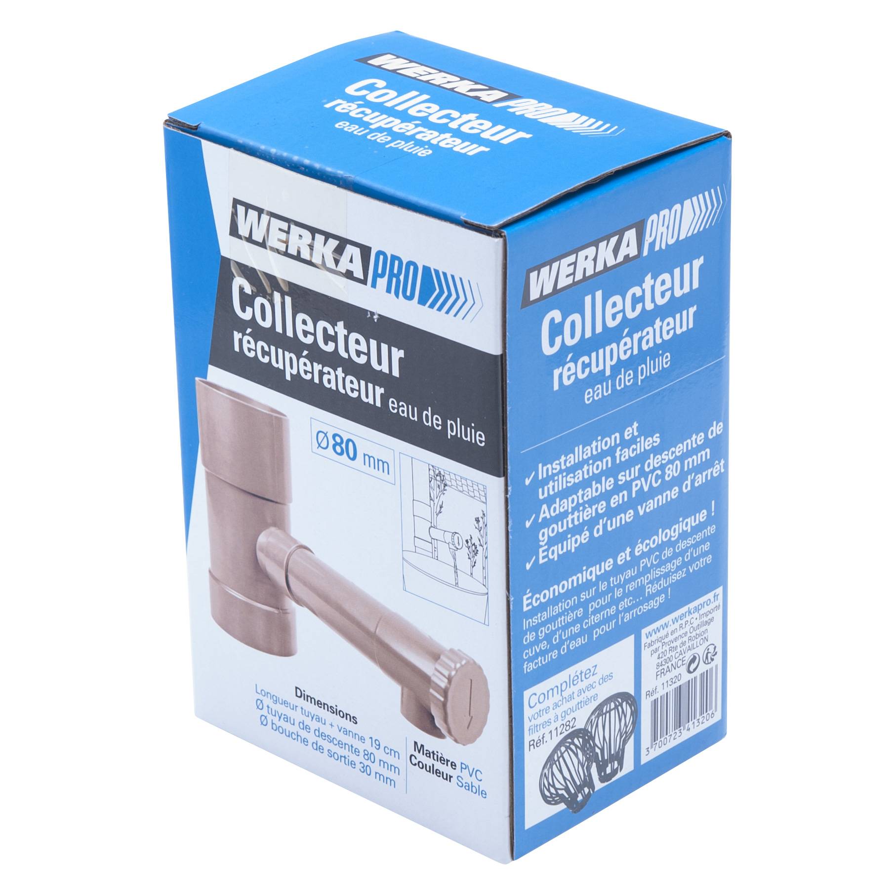 Collecteur récupérateur d'eau de pluie ø 80mm WERKA PRO - Image 4