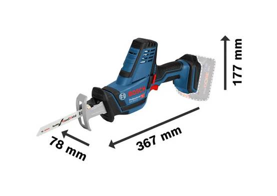 Bosch - Scie sabre BOSCH GSA 18 V-Li C - Avec 2 batteries 5.0 Ah, chargeur, coffret + 3 lames de scie - 06016A5002 - Image 2