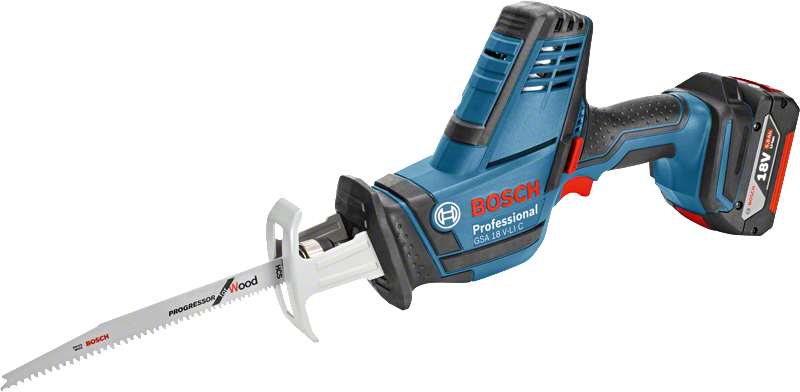 Bosch - Scie sabre BOSCH GSA 18 V-Li C - Avec 2 batteries 5.0 Ah, chargeur, coffret + 3 lames de scie - 06016A5002 - Image 3