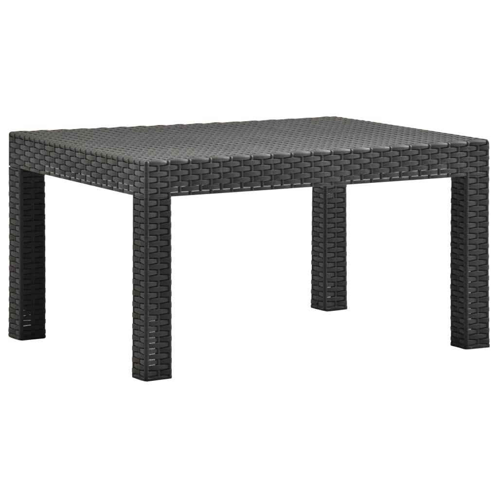 Petit Salon de Jardin 2pcs Polypropylène pour Balcon Anthracite – ComfortXL Outdoor Living - Image 6