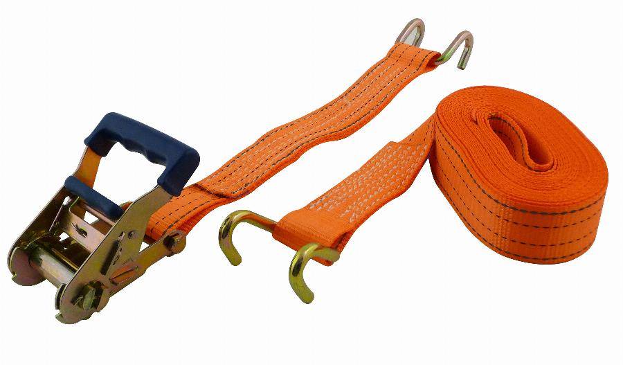 Sangle à cliquet + crochet poids lourd VISO - Larg.50mm - long.8m - SPL801