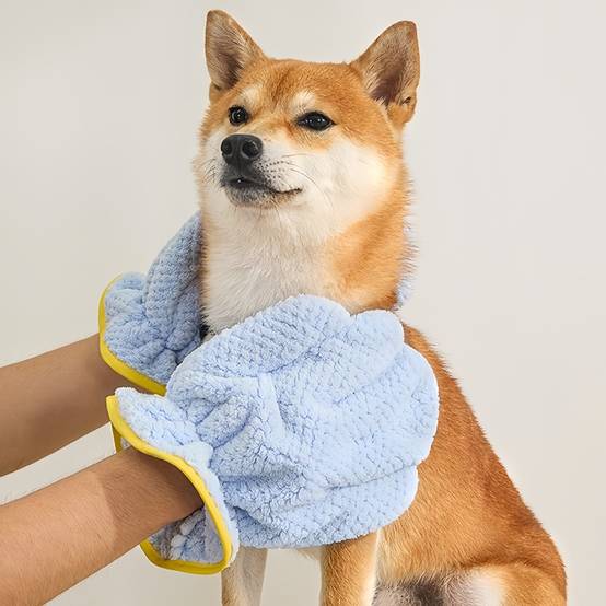 IntiMeg - Gants de Bain pour Animaux de Compagnie Rose IntiMeg - Image 5