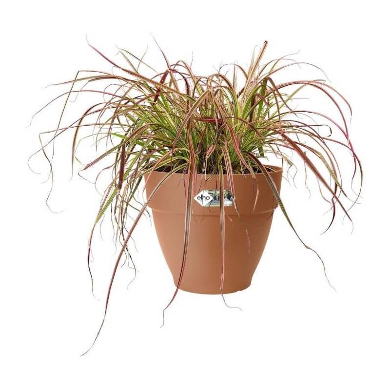 Elho - Pot De Fleurs Rond Vibia - Plastique Réservoir - ø35 - Anthracite - Image 4