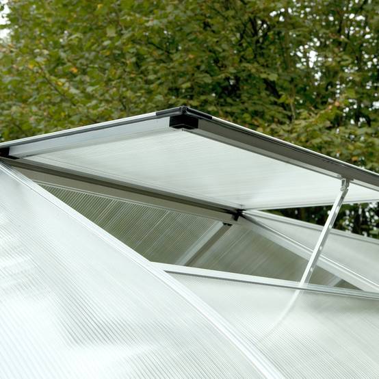 Serre de jardin 6,81m² Rhodo IV, aluminium et polycarbonate . KGT - Image 5
