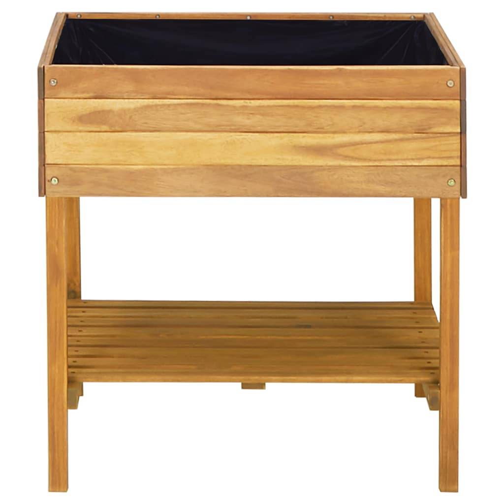 Vidaxl - Jardinière surélevée-Lit surélevé de jardin-Bac de jardin surélevé 78,5x58,5x78,5 cm Bois massif d'acacia - Image 3