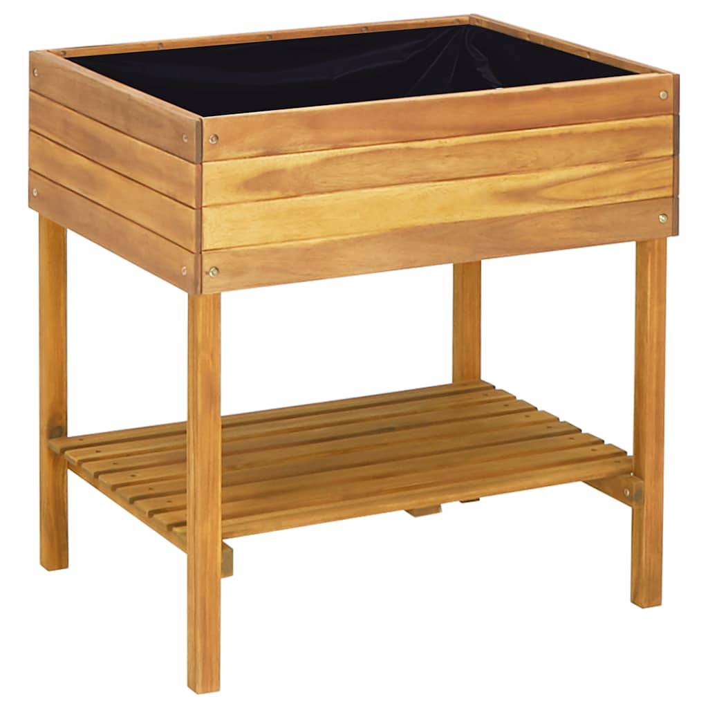 Vidaxl - Jardinière surélevée-Lit surélevé de jardin-Bac de jardin surélevé 78,5x58,5x78,5 cm Bois massif d'acacia - Image 2