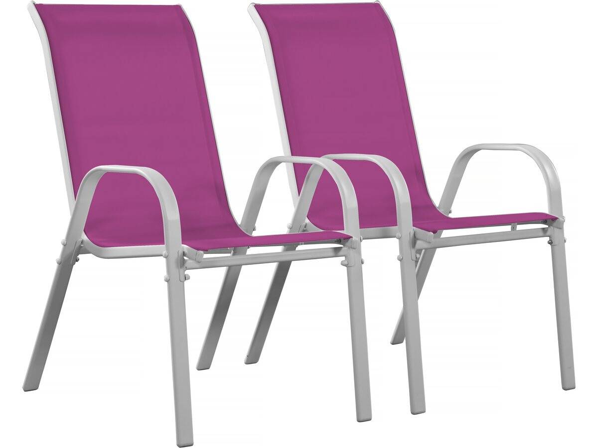 Habitat Et Jardin - Fauteuil Jardin Textilène "cordoba" - Phoenix - Rose - Lot De 2 -habitat Et Jardin - Image 1