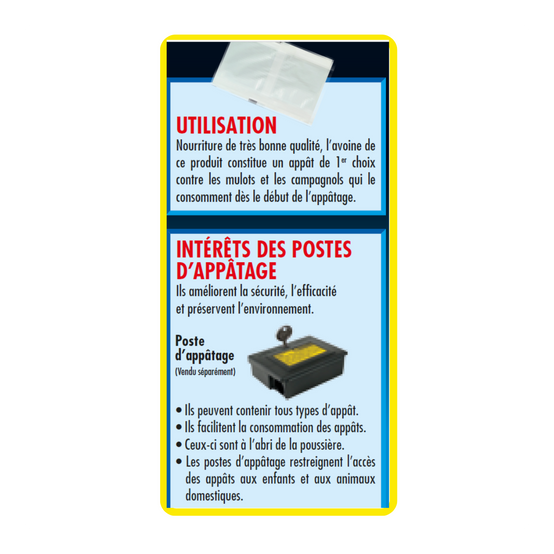 ACTO Mulots & Campagnols - Appât Avoine en Lot de 2 - Image 4