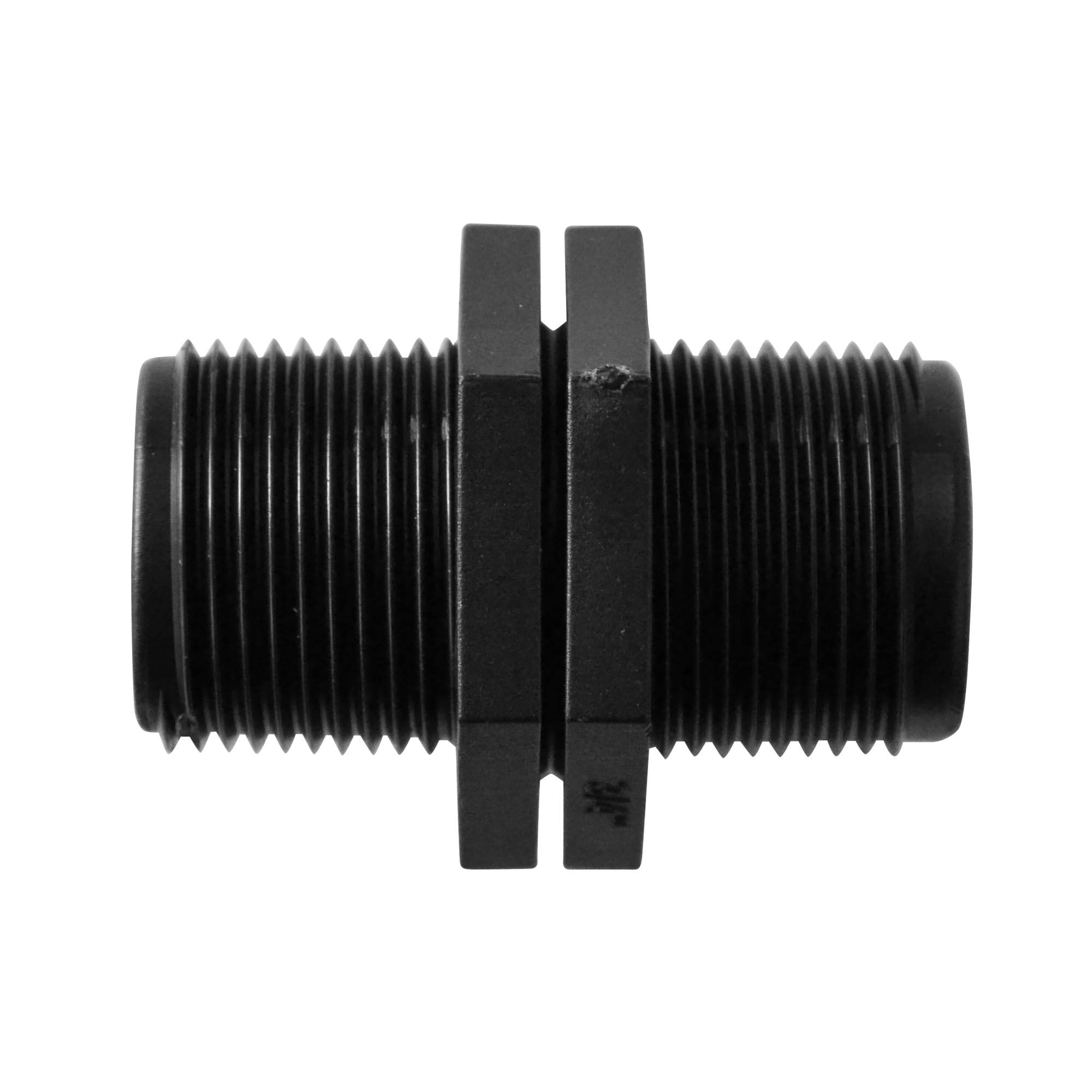 Jardibric - Jardibric - Raccord Mamelon 20x27 Mâle PN6 - Mamelon Égal Polypropylène Fileté pour Réseau Eau et Irrigation