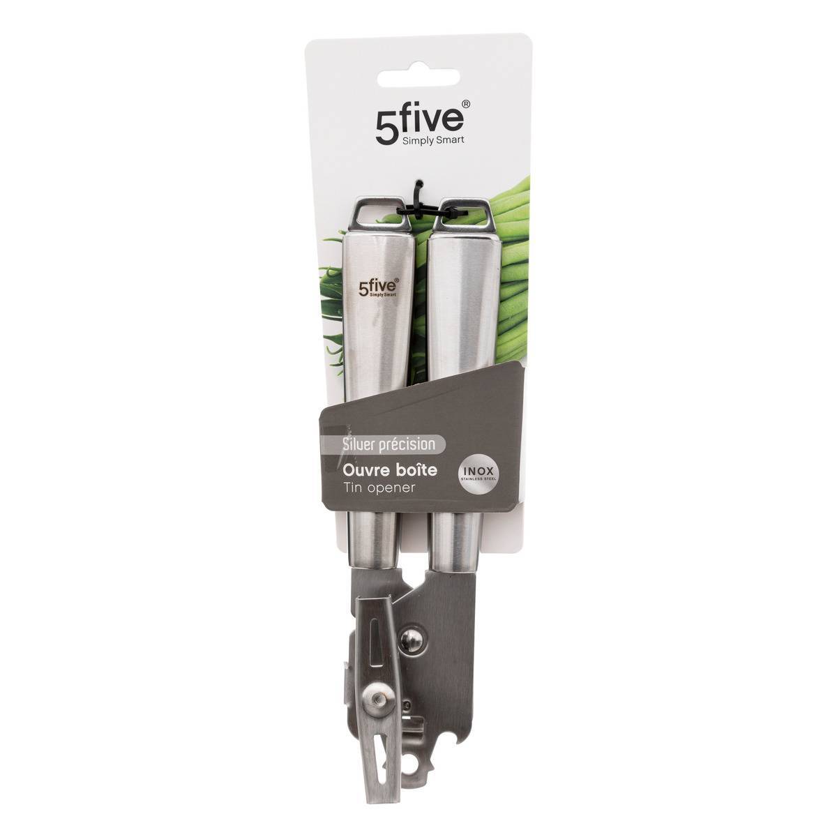 Ouvre-boîte "Silver Précision" en inox - 5five - Image 3