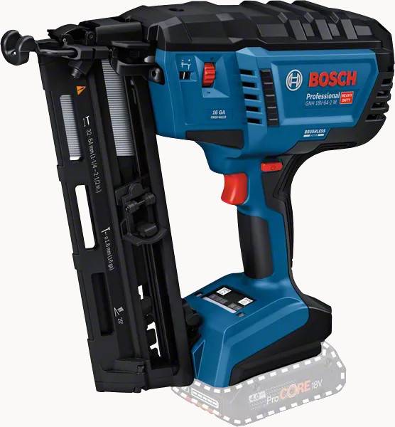 Bosch Professional - Cloueur bois18V GNH 18V-64-2 M (sans batterie ni chargeur) en coffret L-BOXX - bOSCH - 0601482001 - Image 2