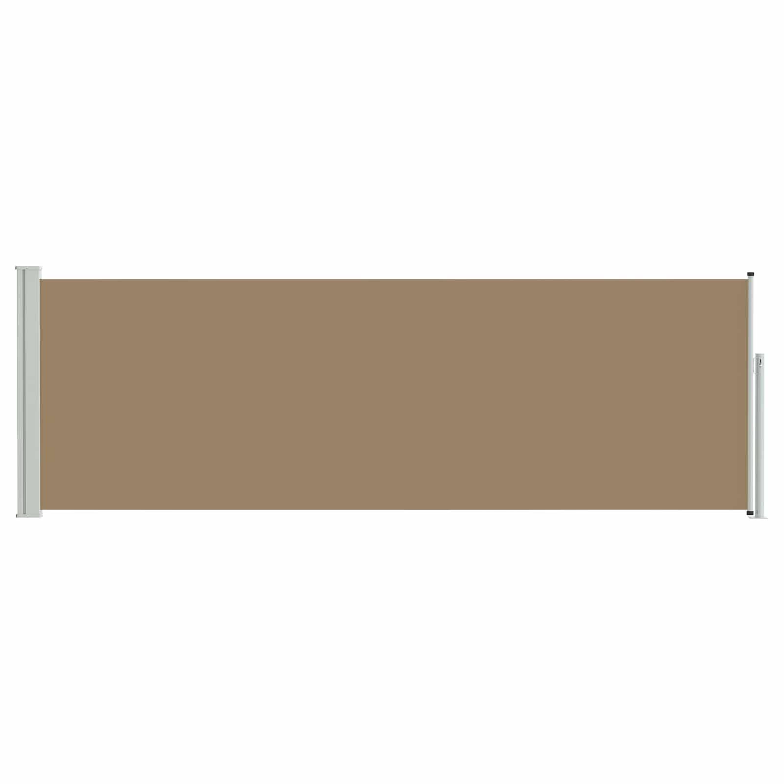 Store latéral rétractable polyester taupe 300 x 100 cm - PANGIVO - Image 2