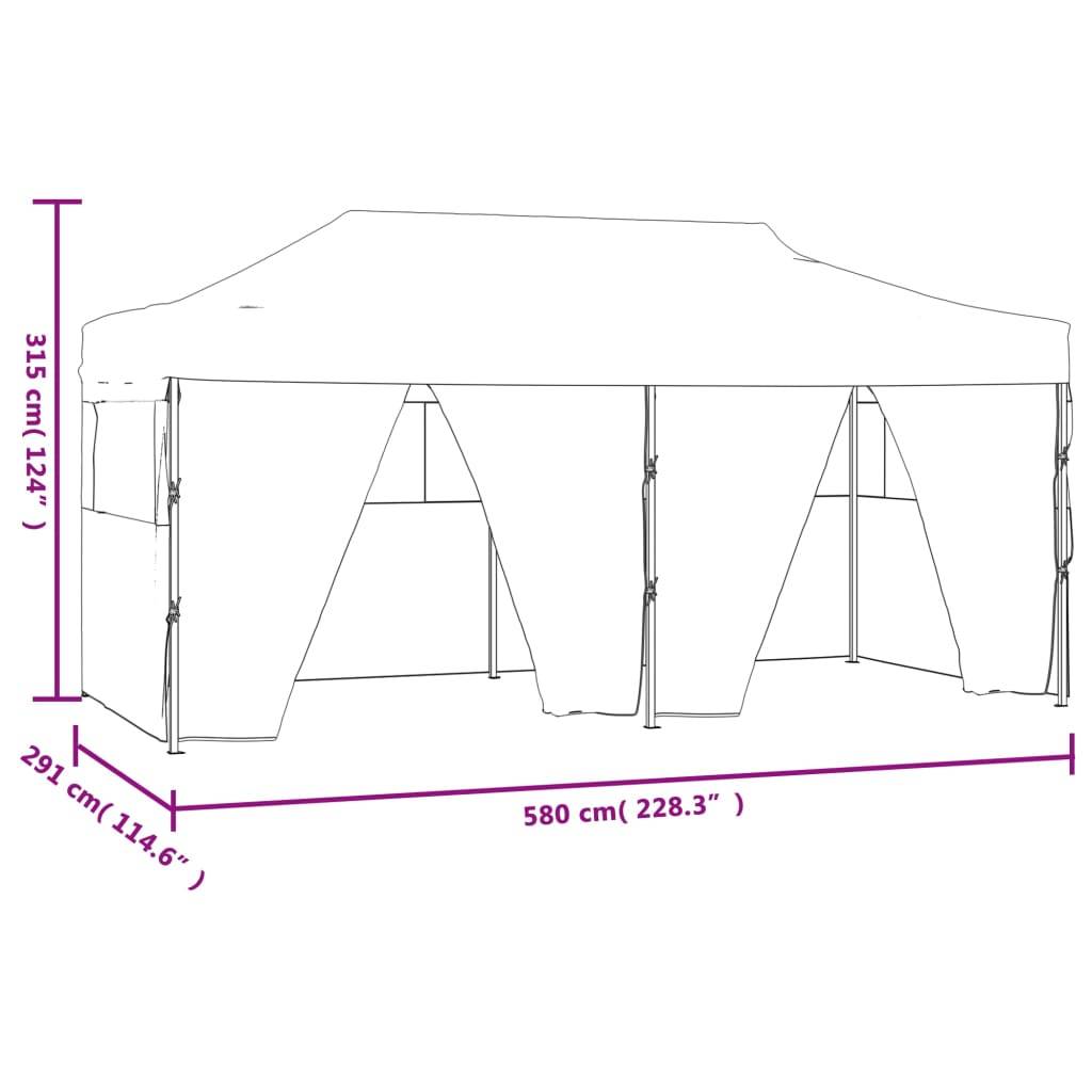 ComfortXL - Tente Pliante Acier avec 4 Parois Vitrées Imperméable pour Jardin Réception Blanc 3x6m – ComfortXL Outdoor Living - Image 5