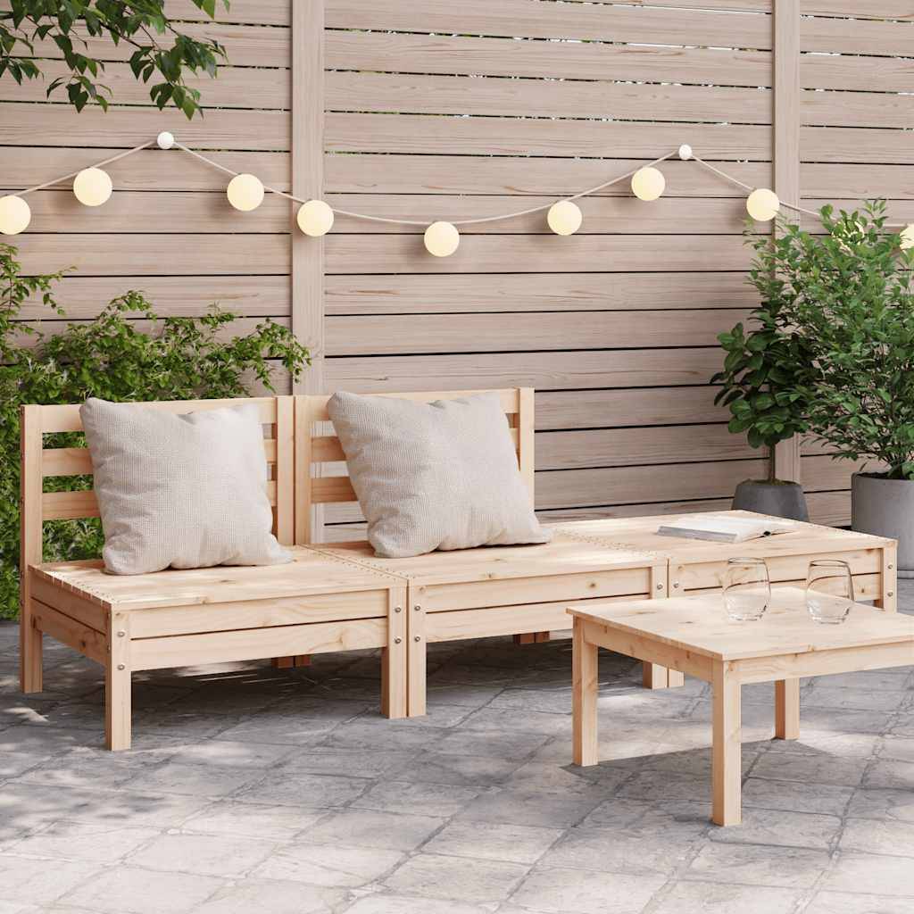 Vidaxl - Canapé de jardin 3 places bois de pin massif vidaXL 838033 - Image 1