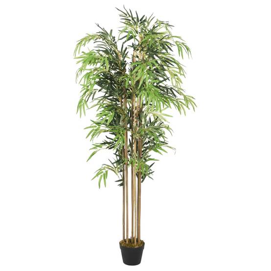 Bambou artificiel bambou et textile vert 180 cm, poids:5.2kg - PANGIVO - Image 1