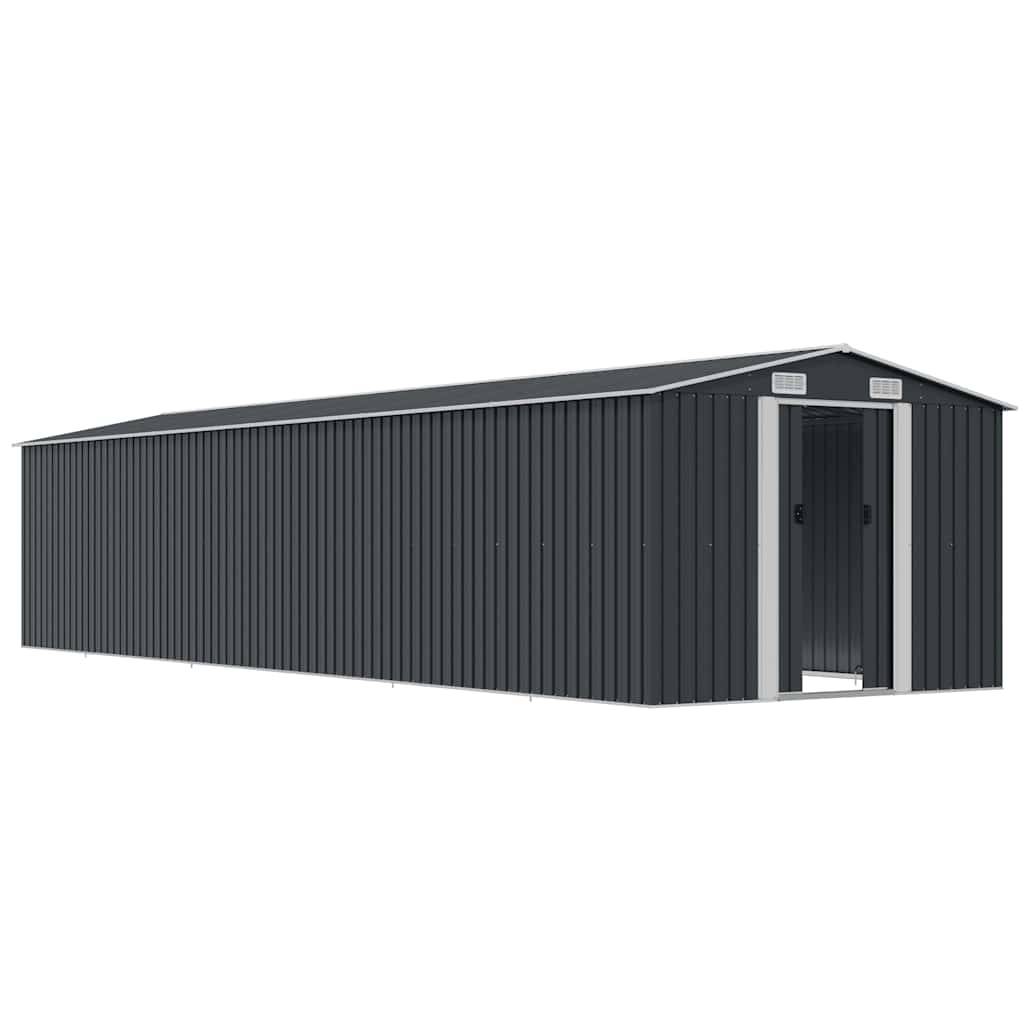 Vidaxl - Abri de jardin Anthracite 257x990x181 cm Acier galvanisé vidaXL 47038 - Image 5