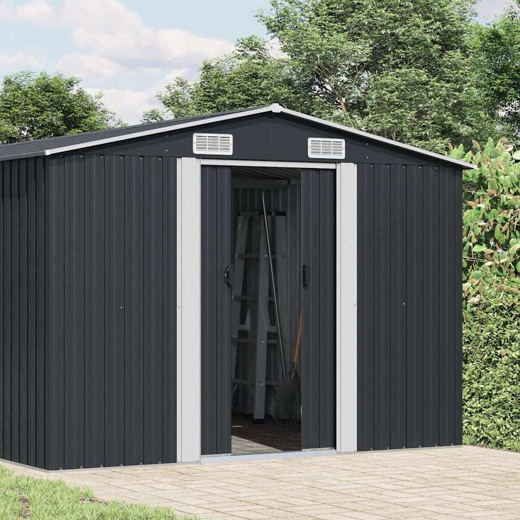 Vidaxl - Abri de jardin Anthracite 257x990x181 cm Acier galvanisé vidaXL 47038 - Image 2