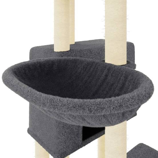 Vidaxl - Arbre à chat avec griffoirs en sisal gris foncé 122 cm vidaXL 172054 - Image 5