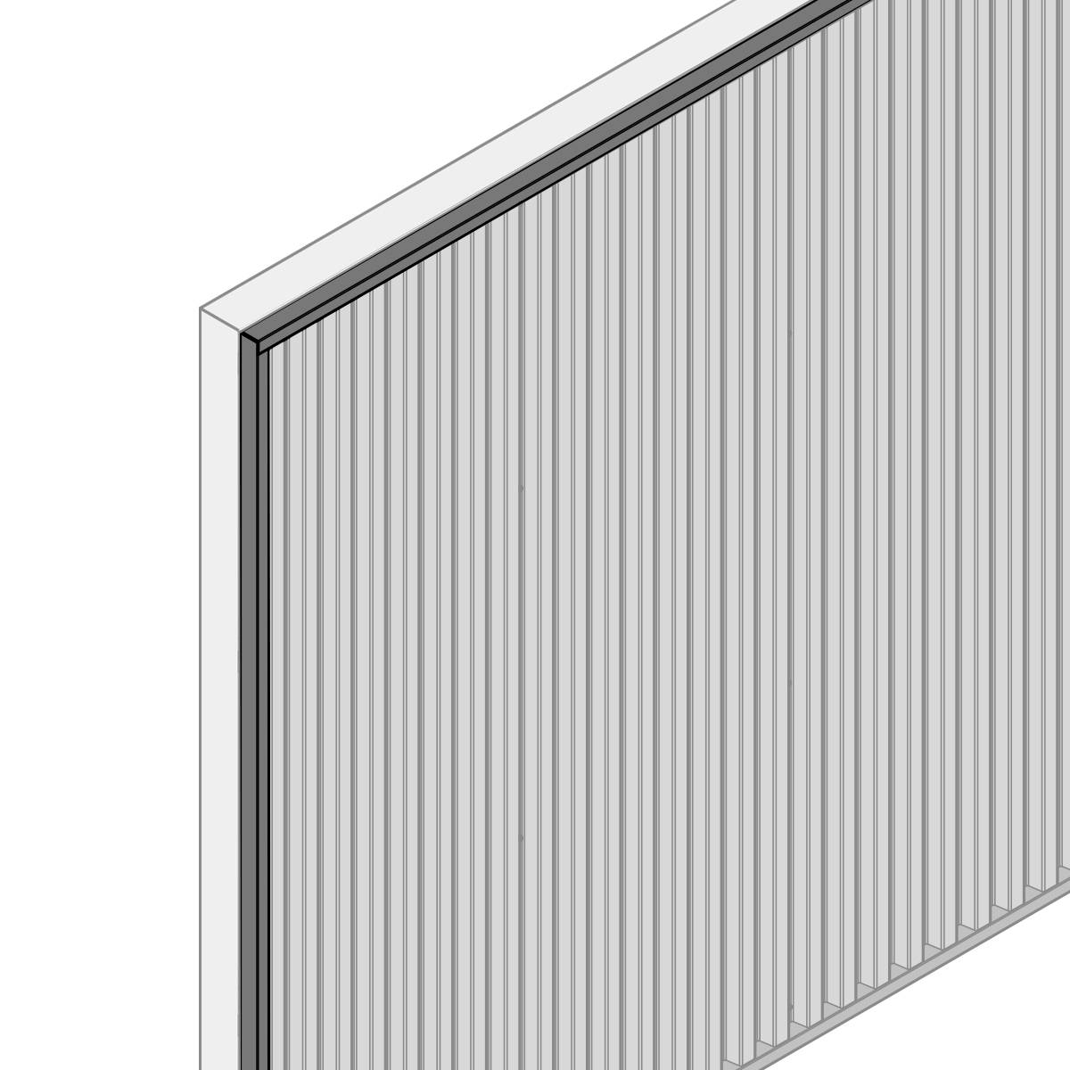 Accessoire universel L1150 mm MY METAL FACTORY pour parement tasseau 20x20 - 23 - Image 3