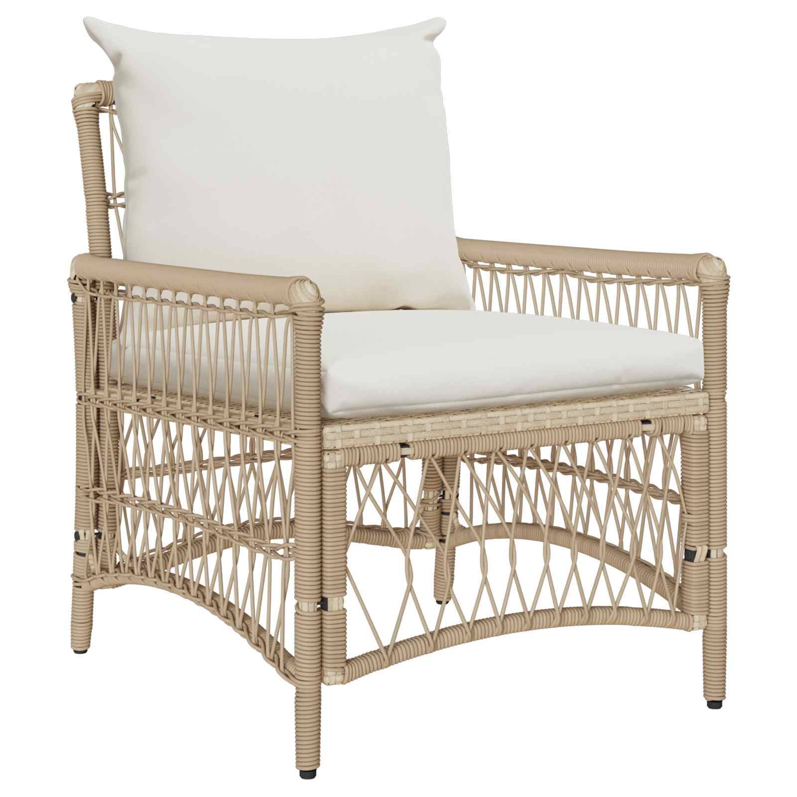 Vidaxl - Chaise de jardin Beige polyrotin vidaXL 42006221