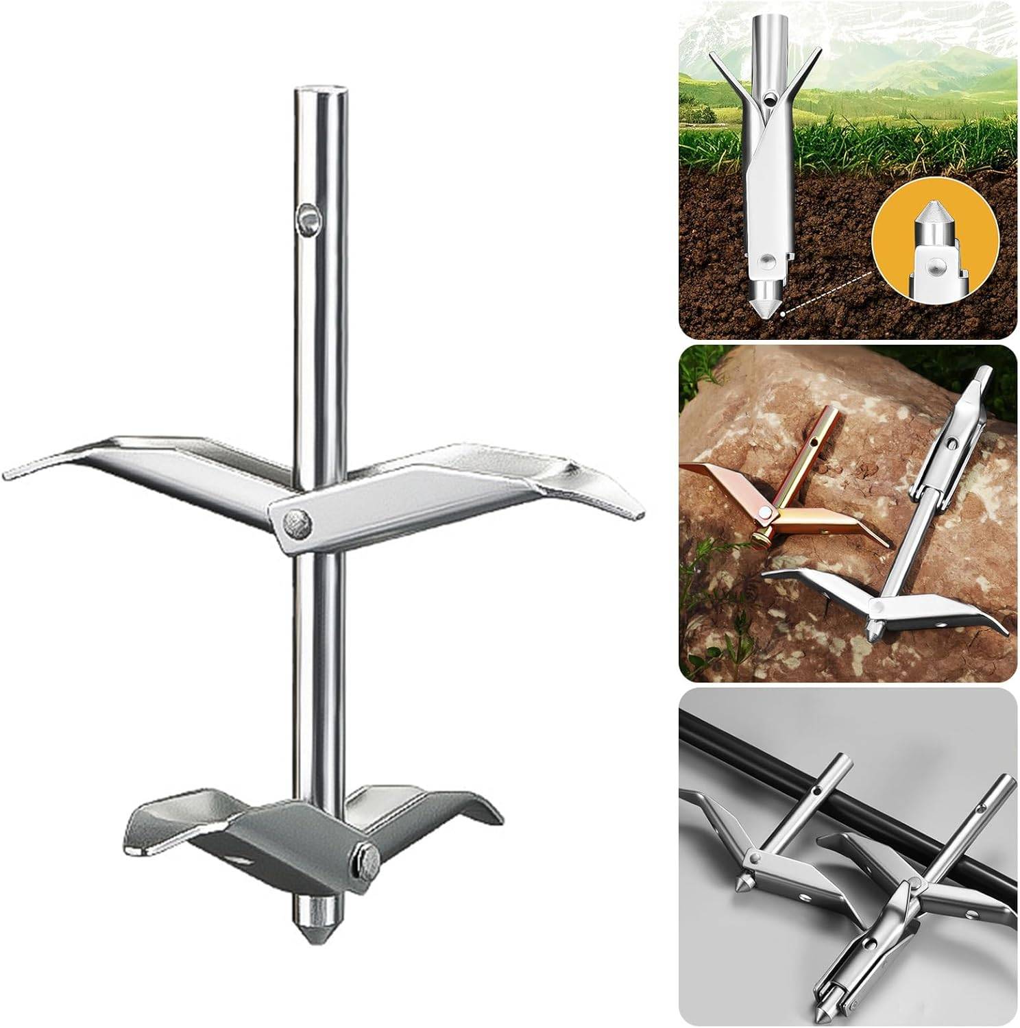Kit d'ancrage Serre et Abris de Jardin - Piquets acier, durable pour ...