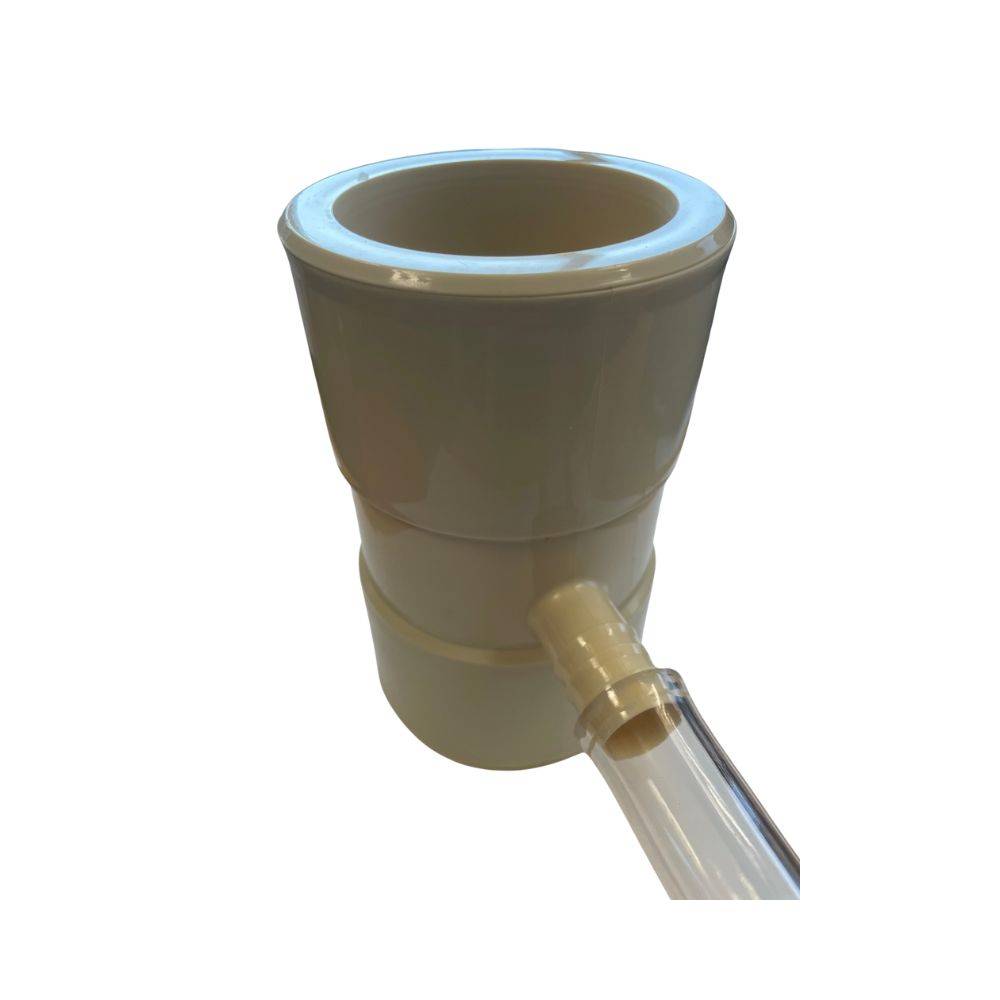 Collecteur de gouttière beige pour récupération d'eau EMP ROTOMOULAGE - Image 1