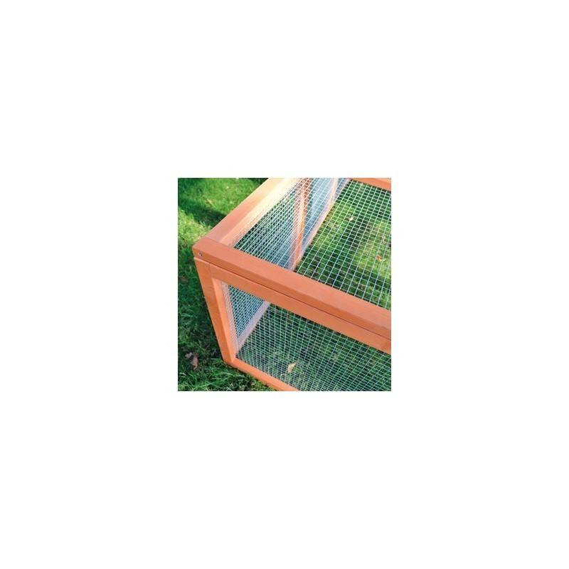 Clapier lapins Rabbit Run exterieur- Cage Mobile -Couleur Bois - Image 4