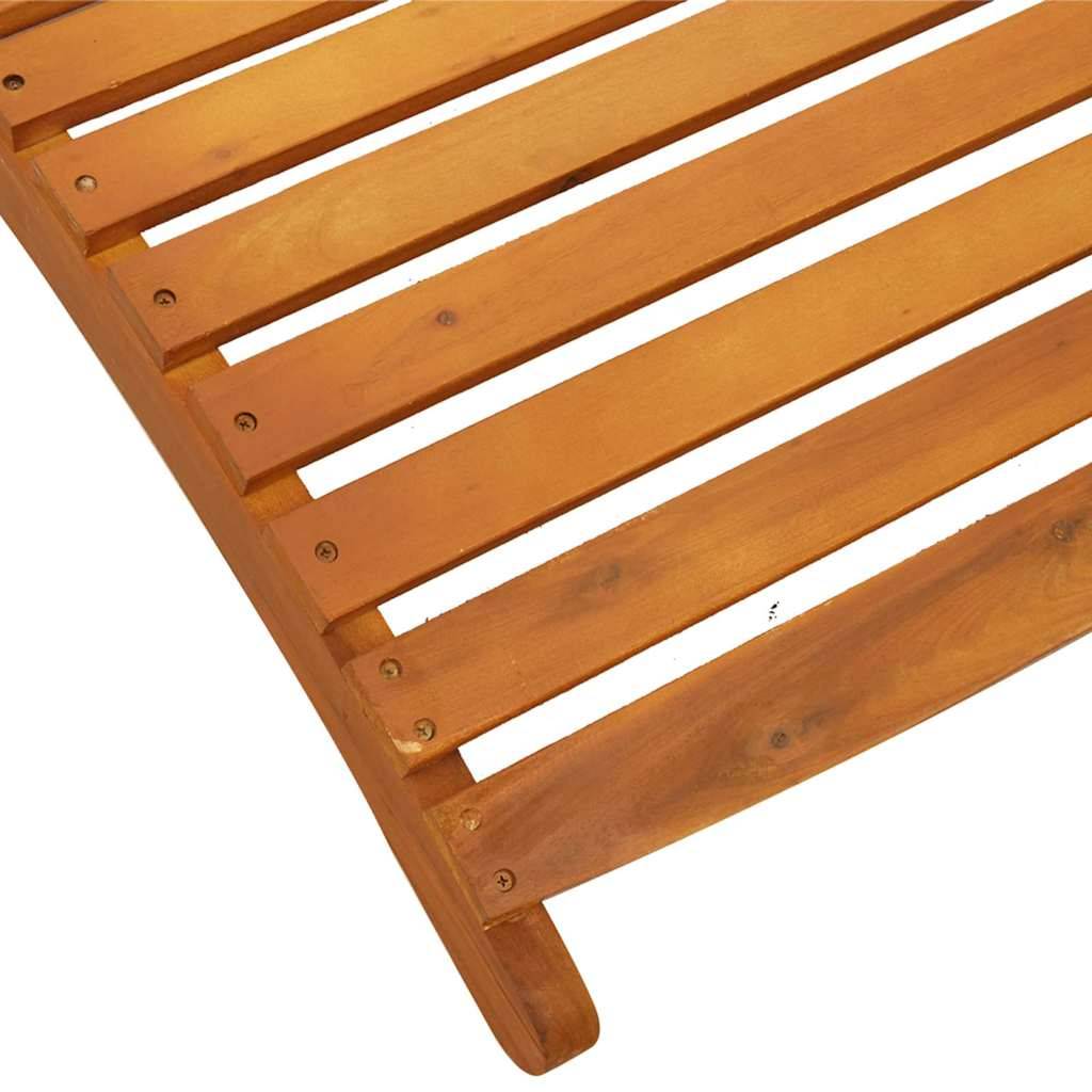 PANGIVO - Transat bois d'acacia massif marron 55 x 184 x 64 cm (3 pcs) - PANGIVO - Image 9