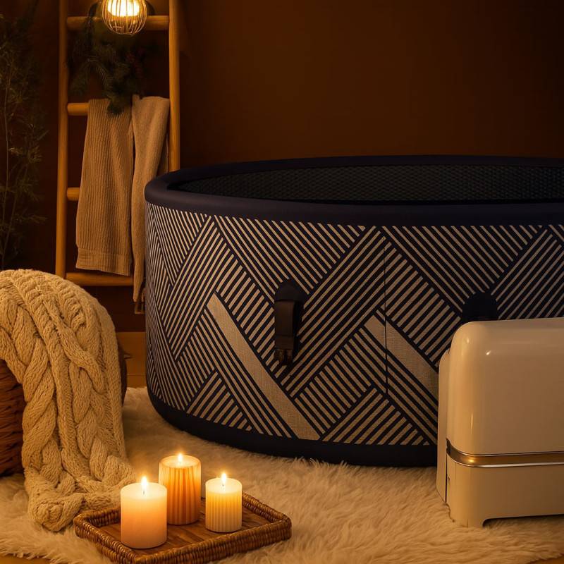 Mspa - Spa gonflable MSpa Naval 6 places – Semi-rigide Ø173 cm, connectivité Wi-Fi et jets relaxants - Image 1