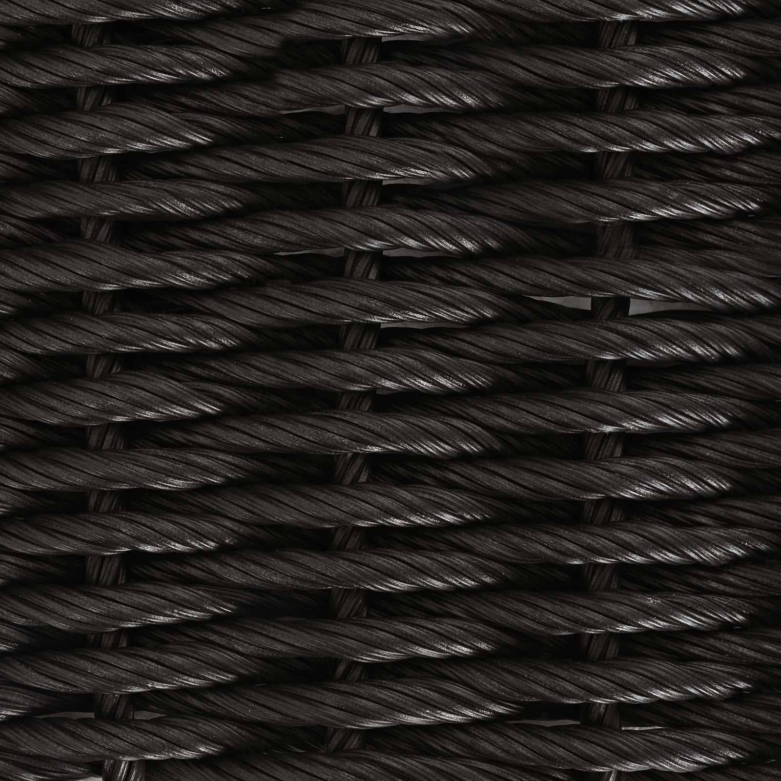 Chaises de jardin polyrotin noir et crème 61 x 58 x 83 cm - PANGIVO - Image 8