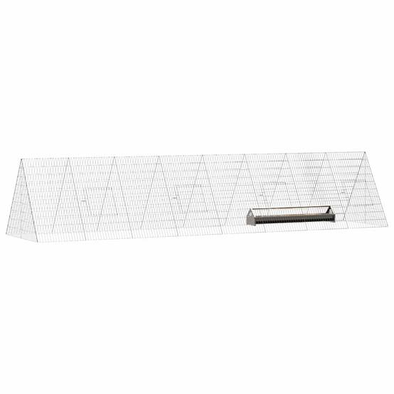 Longue Cage Volailles Métal Robuste Parcours Liberté Argent 430x100cm - ComfortXL Outdoor Living - Image 3
