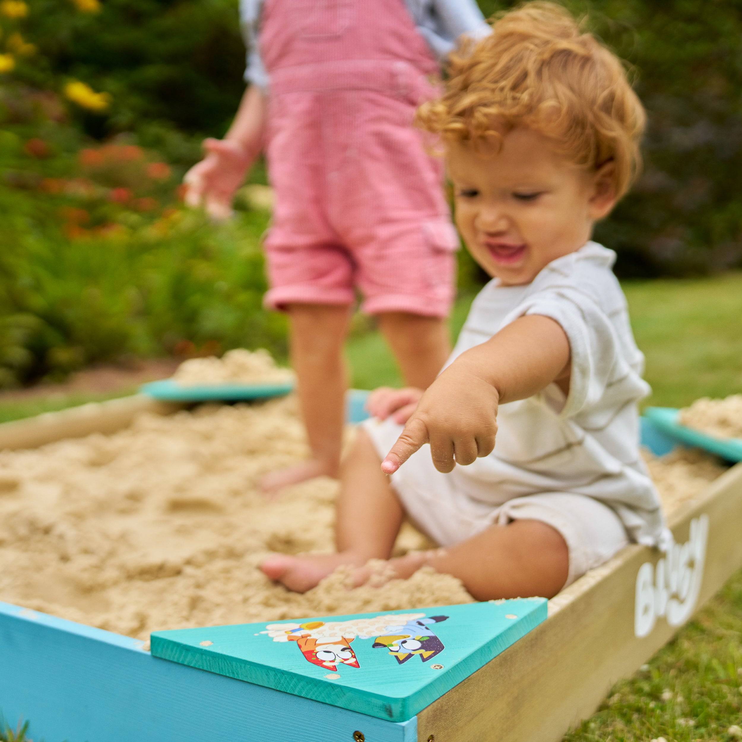 Tp Toys - Bac à sable enfant BLUEY avec bâche et couverture bois FSC® - Image 9