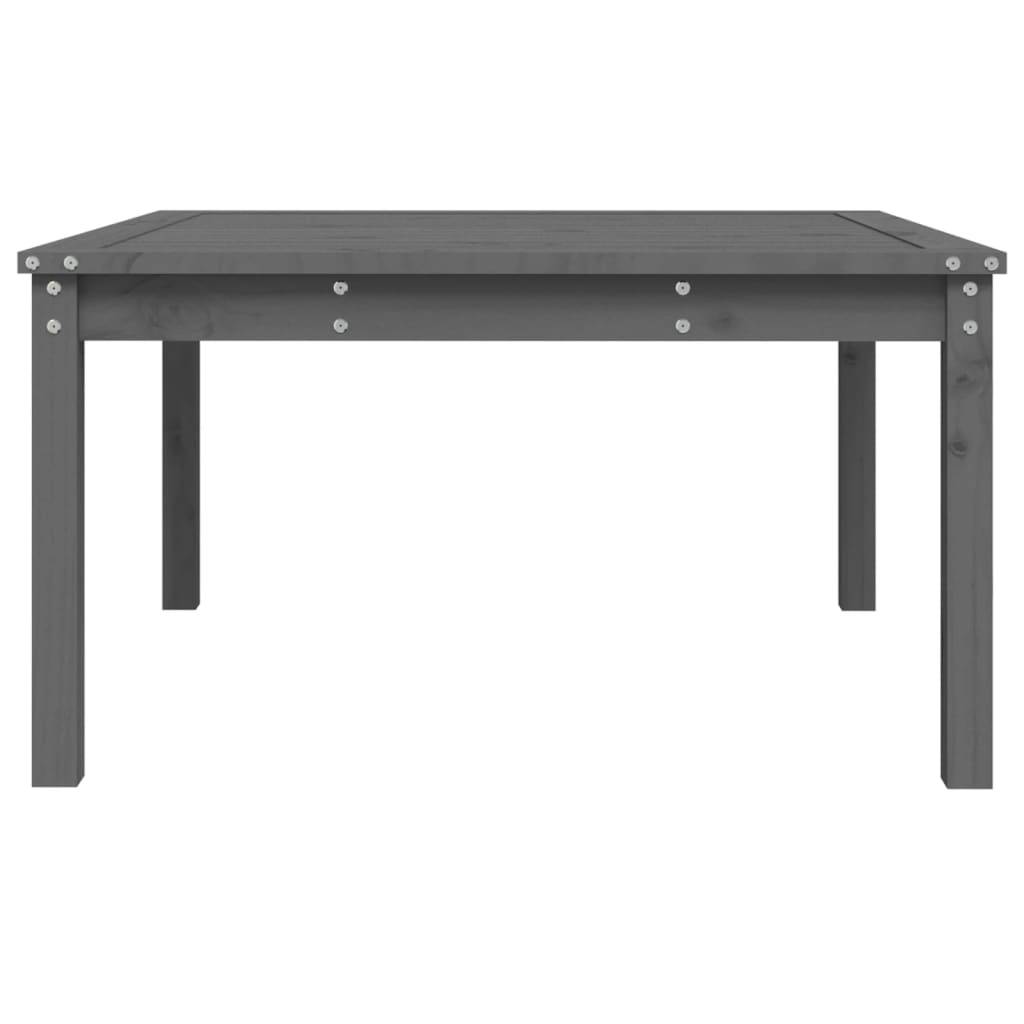 ComfortXL - Table de Salon de Jardin Carrée Grise 82,5cm en Pin Massif, Style Contemporain – ComfortXL Outdoor Living - Image 6