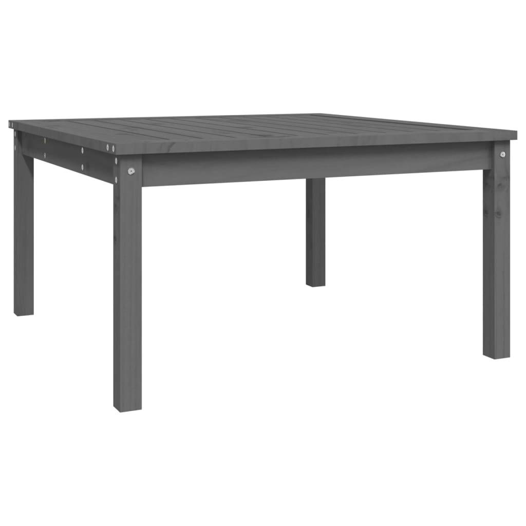 ComfortXL - Table de Salon de Jardin Carrée Grise 82,5cm en Pin Massif, Style Contemporain – ComfortXL Outdoor Living - Image 2