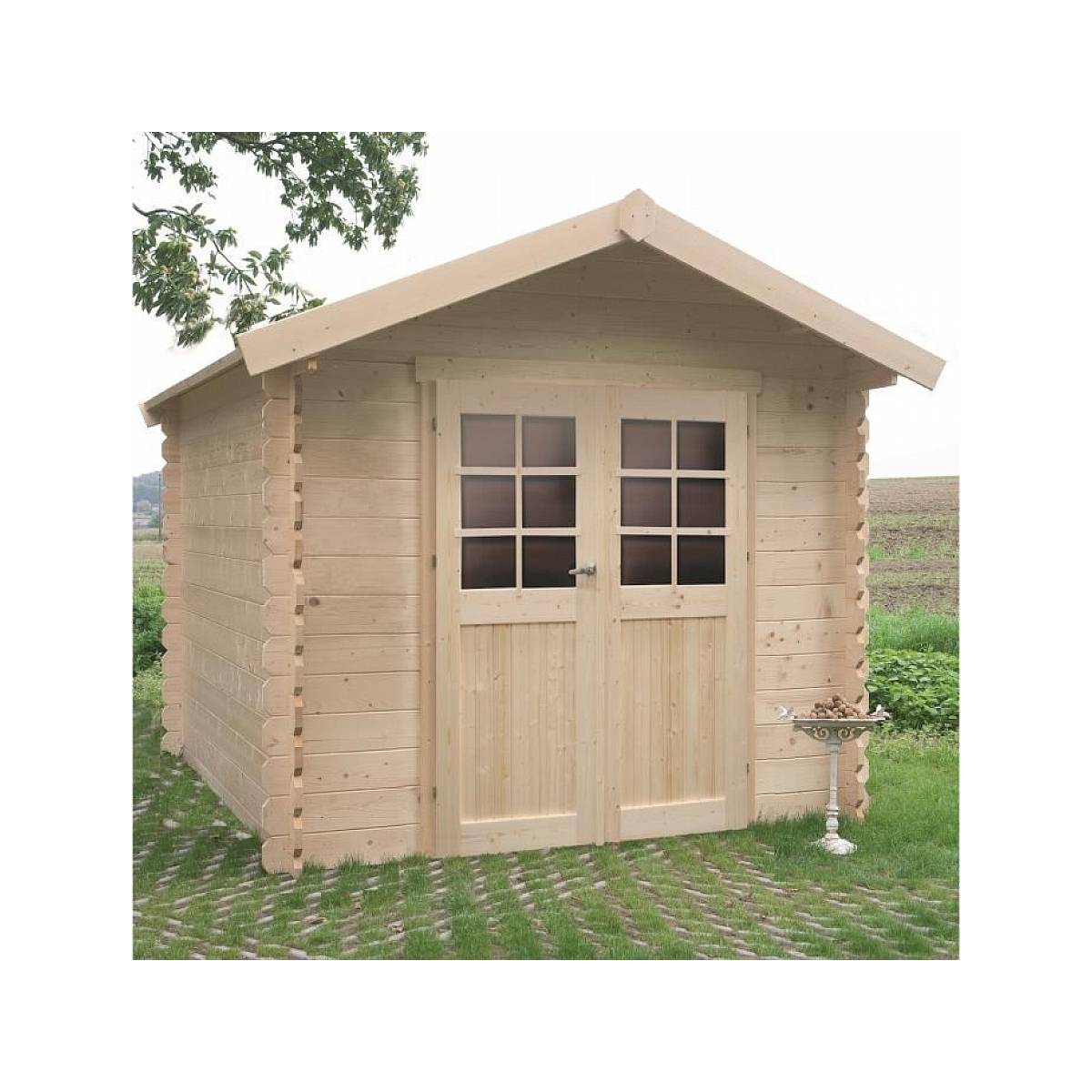 Abri de jardin en bois Nimes 2380 x 2380 - Solid, sécurisé et durable - Image 1