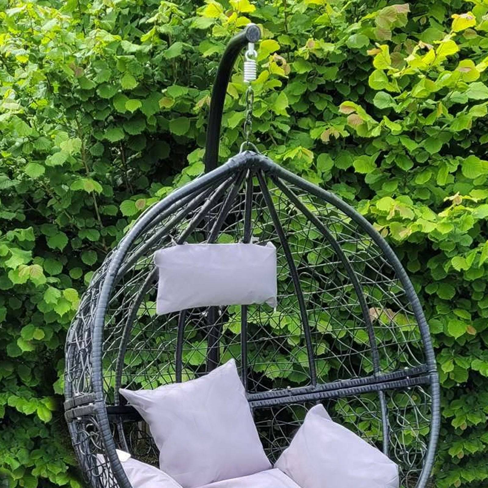 Monstershop - Chaise Suspendue en Rotin Noir  x 2 - Image 3