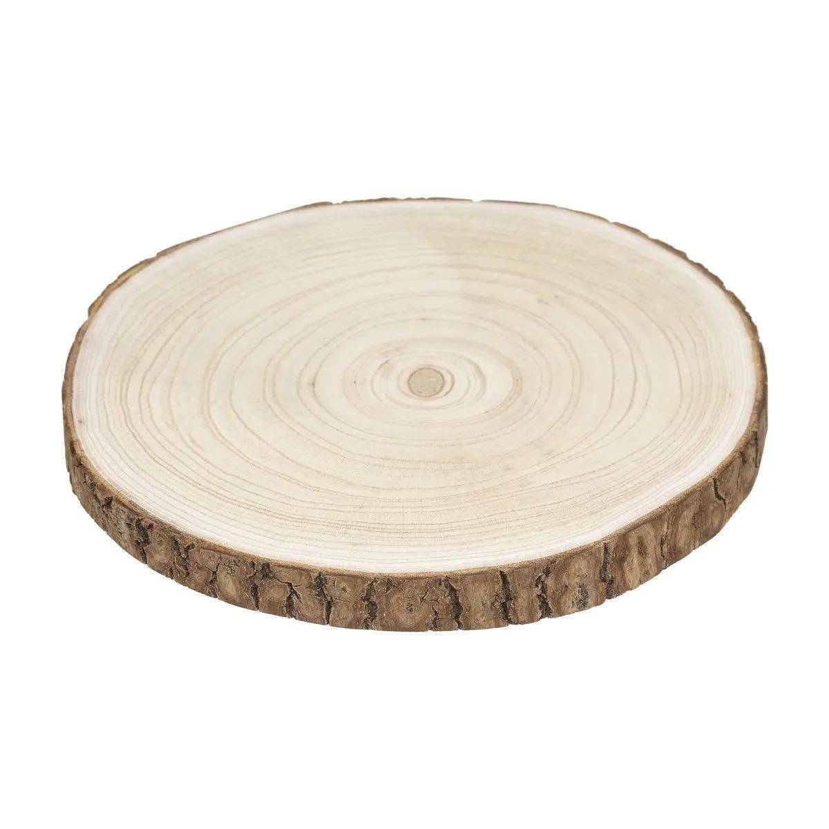 Assiette de Présentation "Marron Glacé" 30cm Naturel