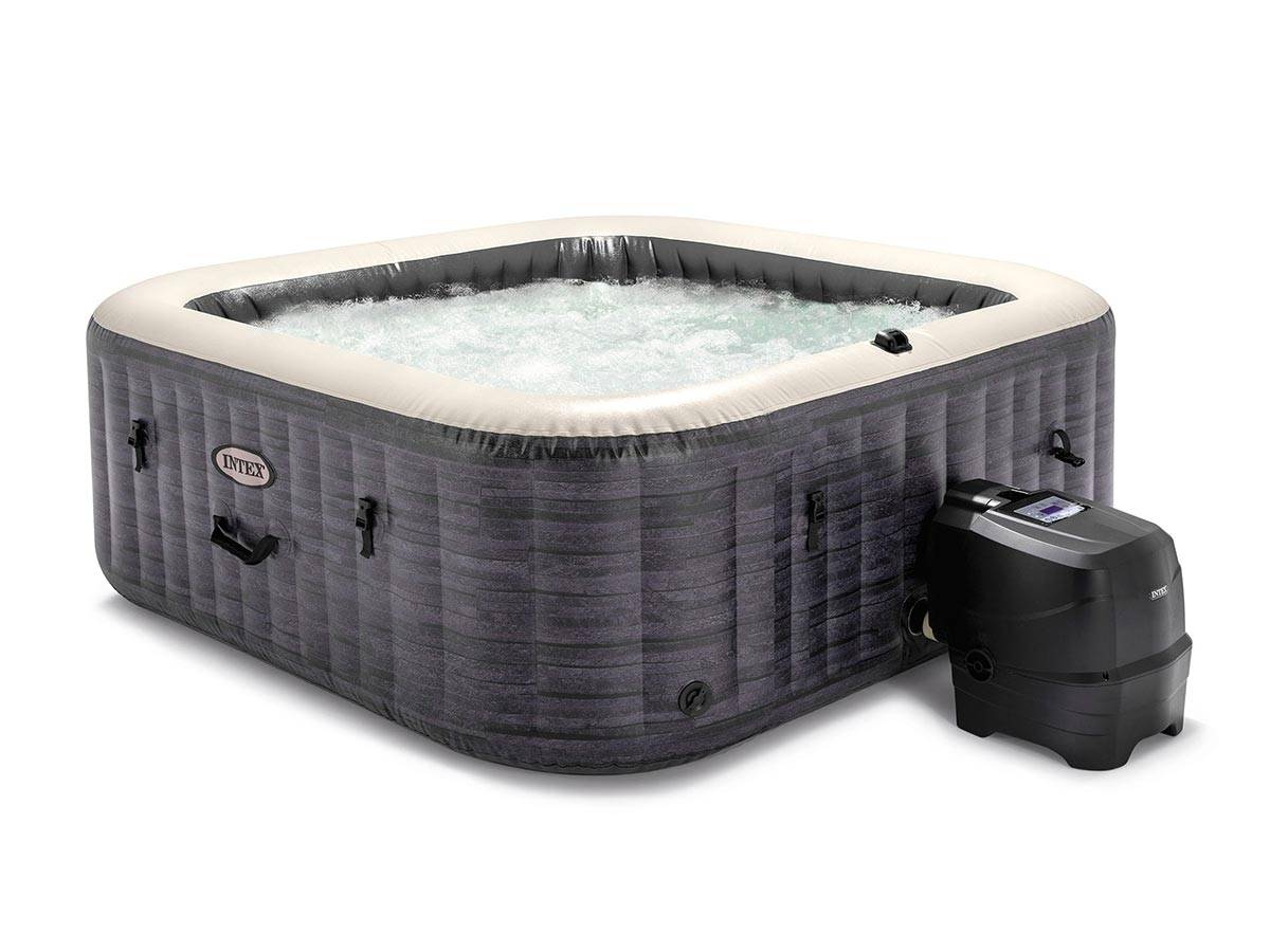 Spa gonflable PureSpa Ardoise carré Bulles 6 places - Intex - Image 1