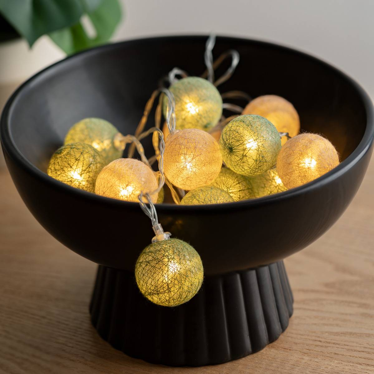 Atmosphera - Guirlande Led pile 16 boules "Army" D3,5cm - Atmosphera Créateur d'intérieur - Image 1
