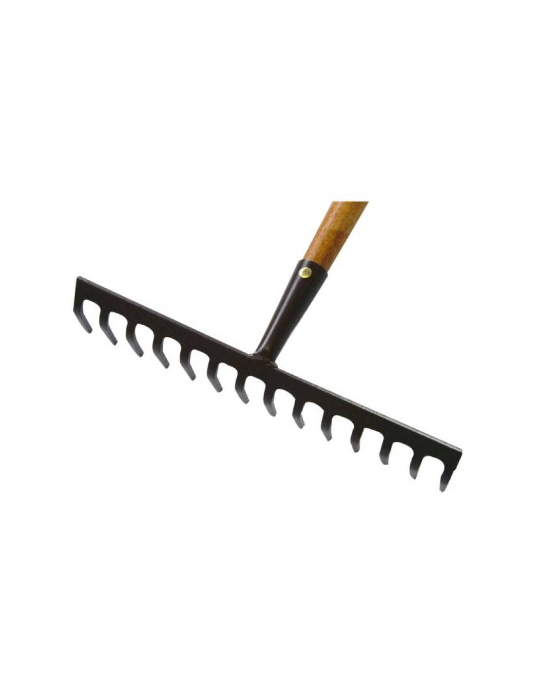 Sans Marque - Râteau 14 Dents Courbes Acier Hle, Manche 1.50m - Jardinor