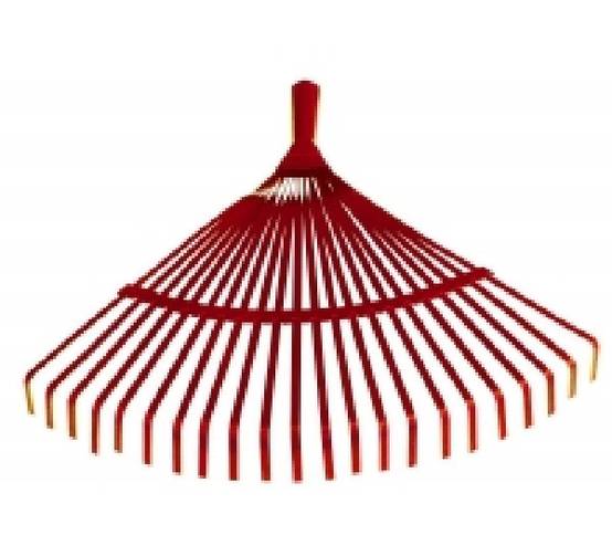 Outifrance - Balai à gazon et feuilles 44 cm (fil ronds) sans manche Outifrance
