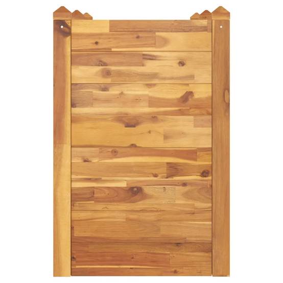 Helloshop26 - Lit surélevé de jardin empilable pour plantes et fleurs 160 x 60 x 84 cm style naturel en bois d'acacia - Image 3