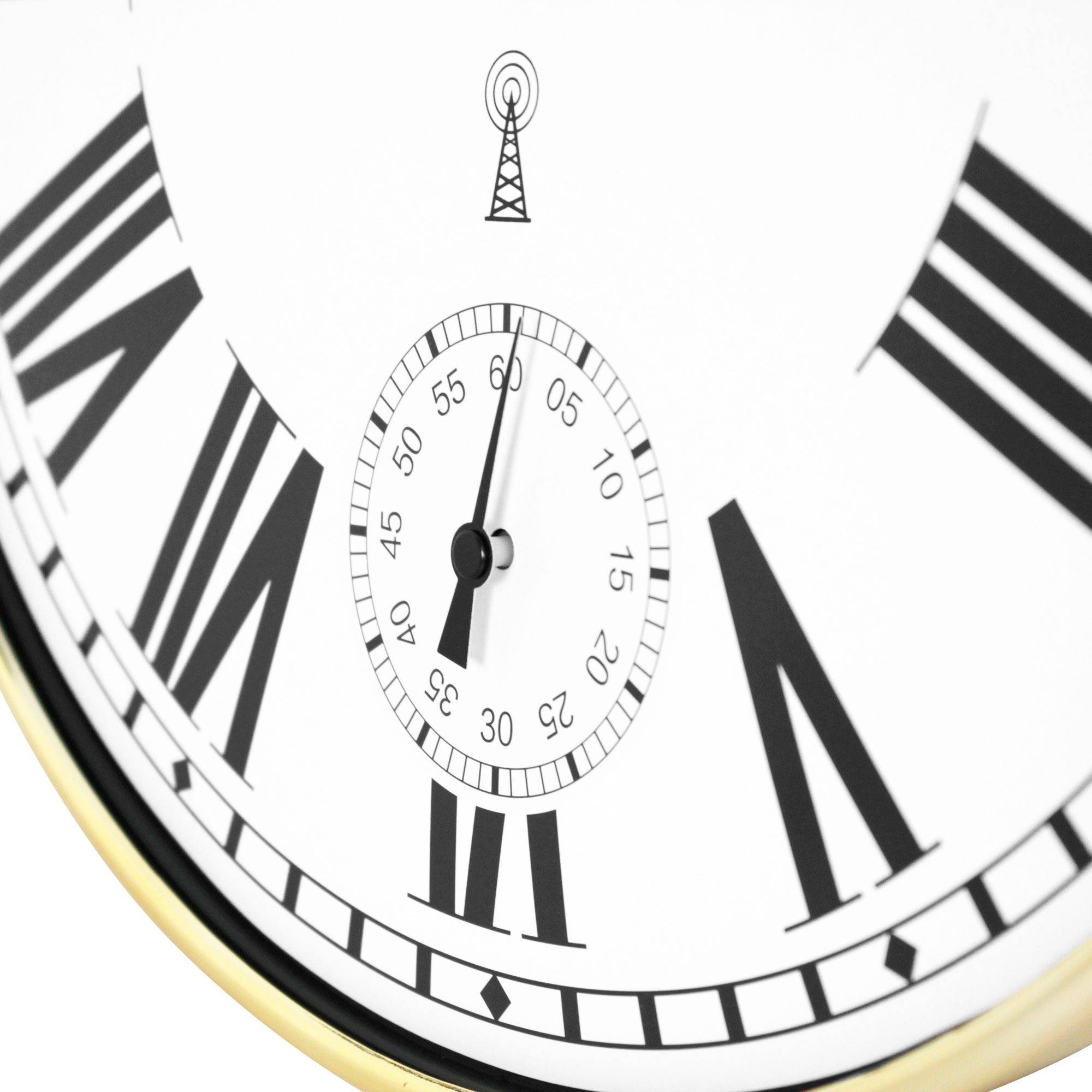 Horloge Murale Rétro En Métal – Grands Chiffres Romains – Style Nordique/Art Déco