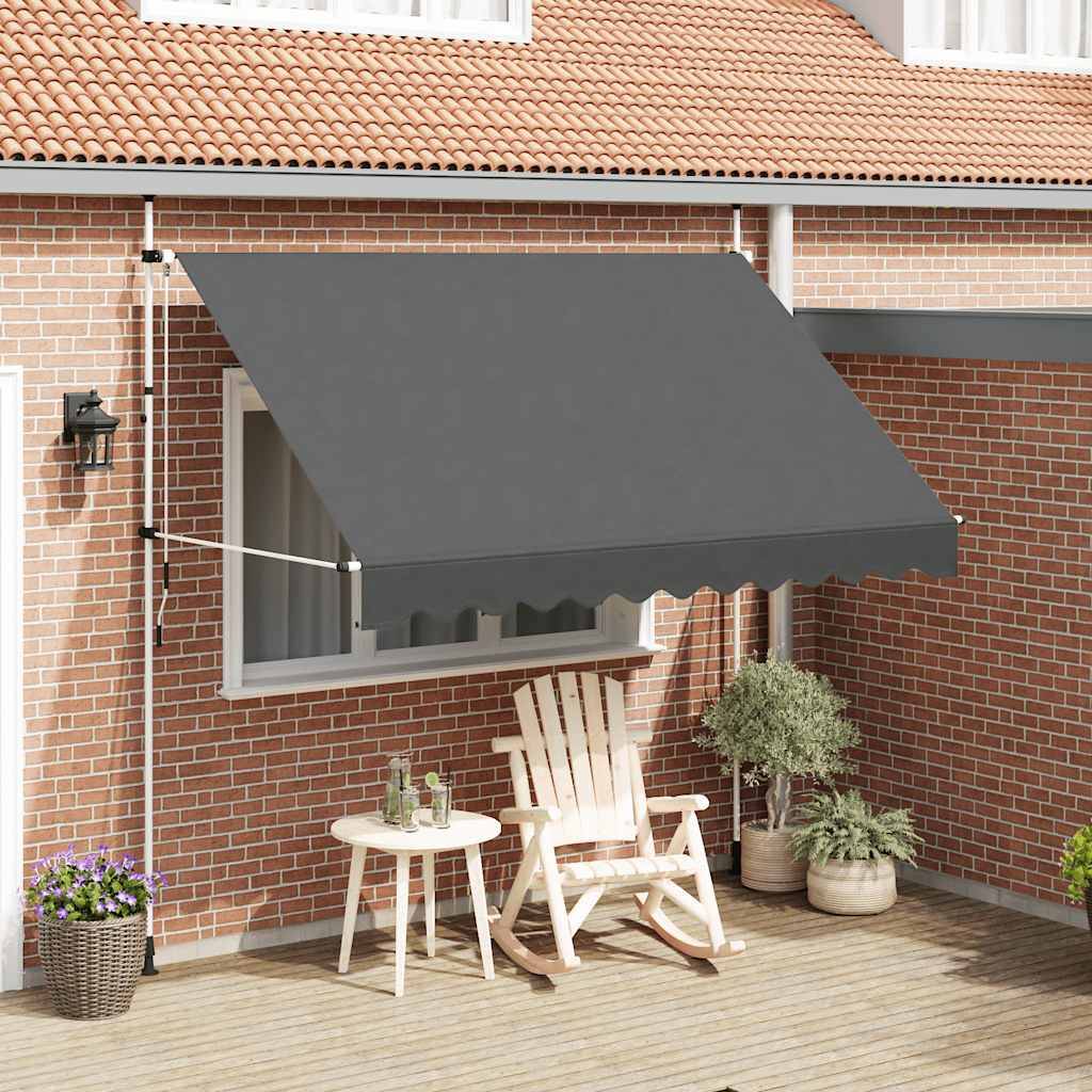 Vidaxl - Auvent manuel rétractable 300 cm Anthracite vidaXL 143690 - Image 1