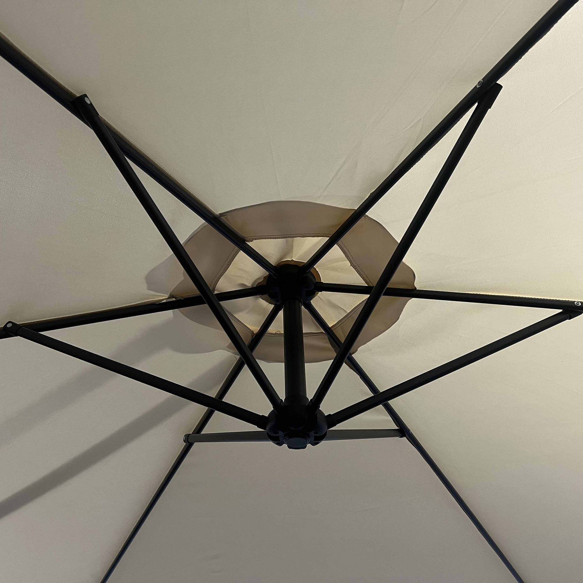 Parasol déporté Ø 3m - WERKA PRO crème - crème - Image 2