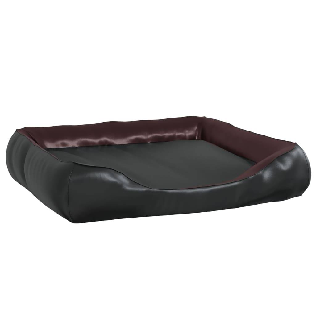 Vidaxl - Lit pour chien Noir et marron 105x80x25 cm Similicuir vidaXL 171242 - Image 2