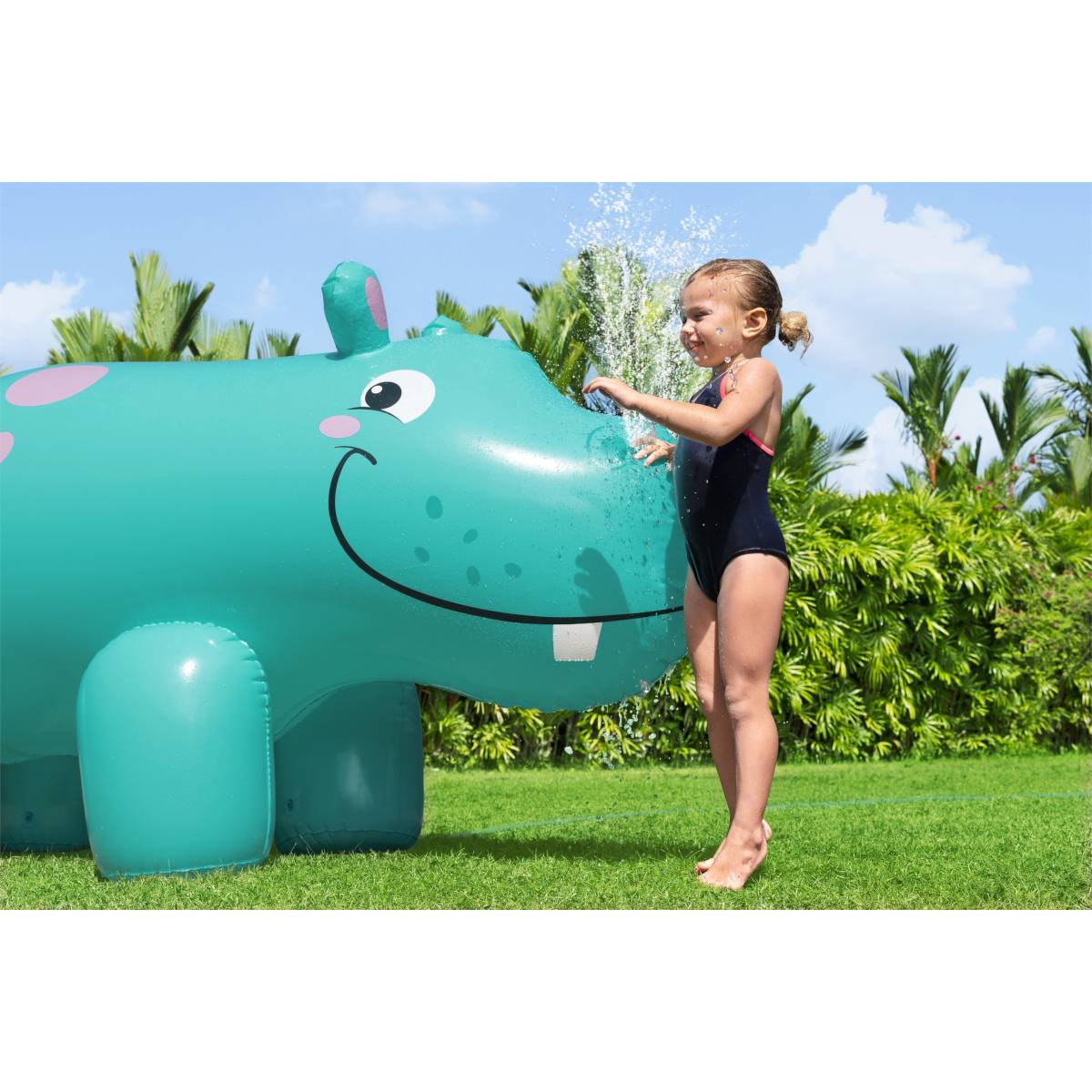 Bestway - Fontaine à eau gonflable jumbo hippo 200 x 96 x 127 cm 52569 Bestway - Image 5