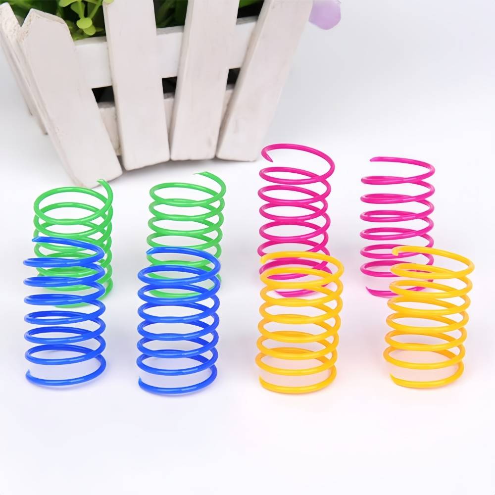 Ressort Spirale pour Chat, 12 Pièces Jouet Créatif pour Chat IntiMeg - Image 6